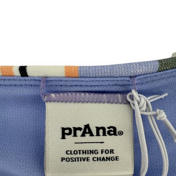 Prana Presolana Hipster Bikini Bottoms Sz XS Morning Glory Stripe Bathing Suit - Picture 5 of 6